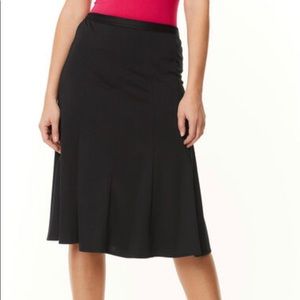 Black Midi Panel Skirt. Size 18